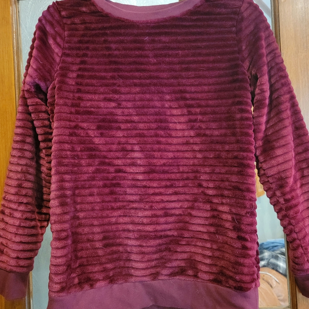 Girls Velour Sweater
